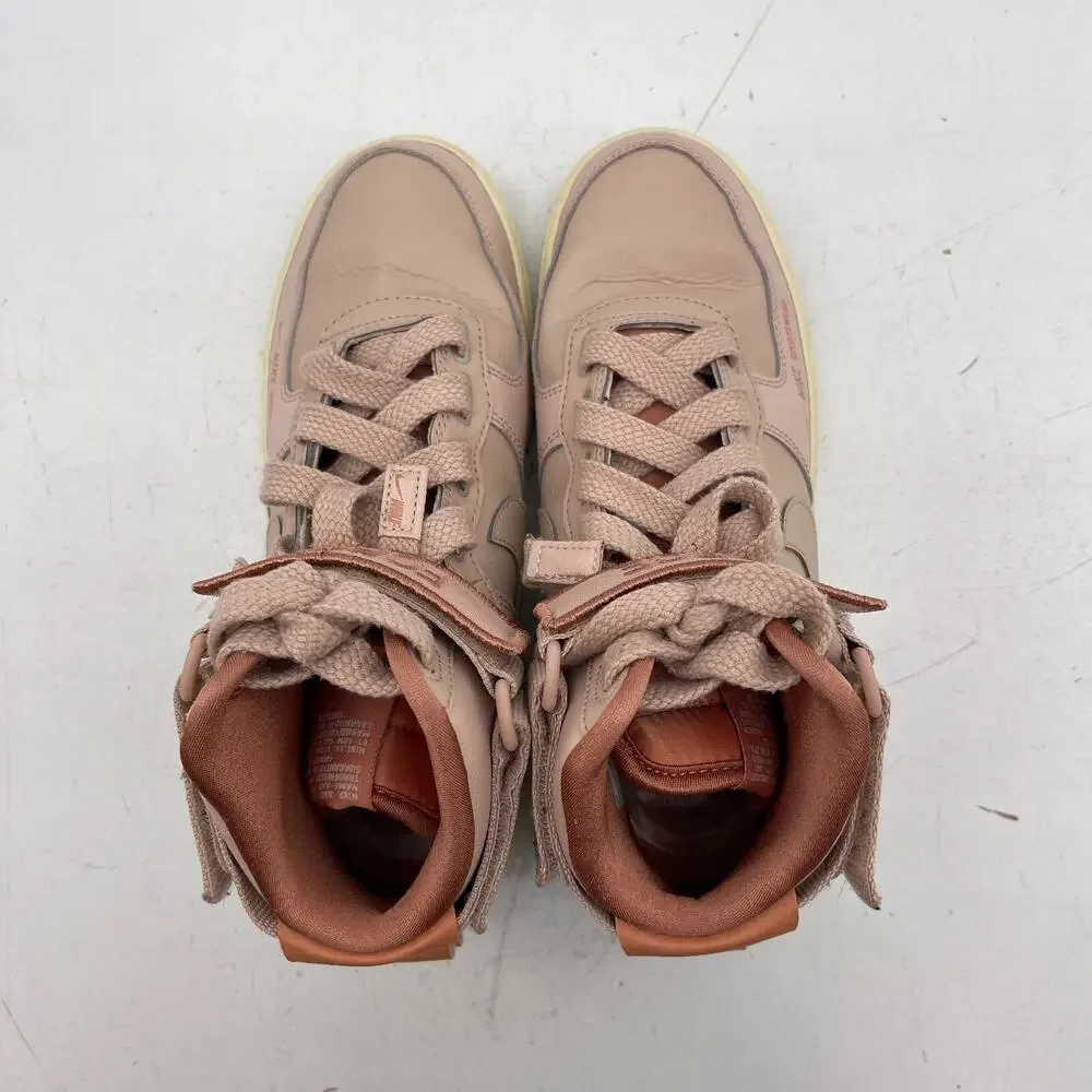 Nike Air Force 1 Shoes Womens Size 7 Pale Pink Utility Sneakers High Top